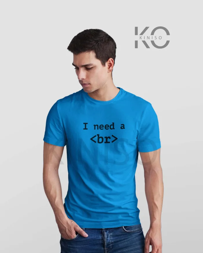 Engineer Tee Shirts - I NEED A BREAK - Geeky Men's Crew Neck Half Sleeve Tee Shirt IN BD - Image 7