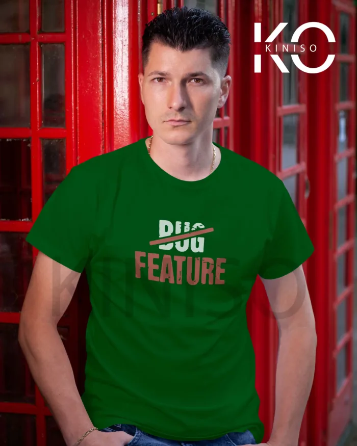 Half Sleeve Round Neck T-Shirt for Men - Engineer - Bug Feature