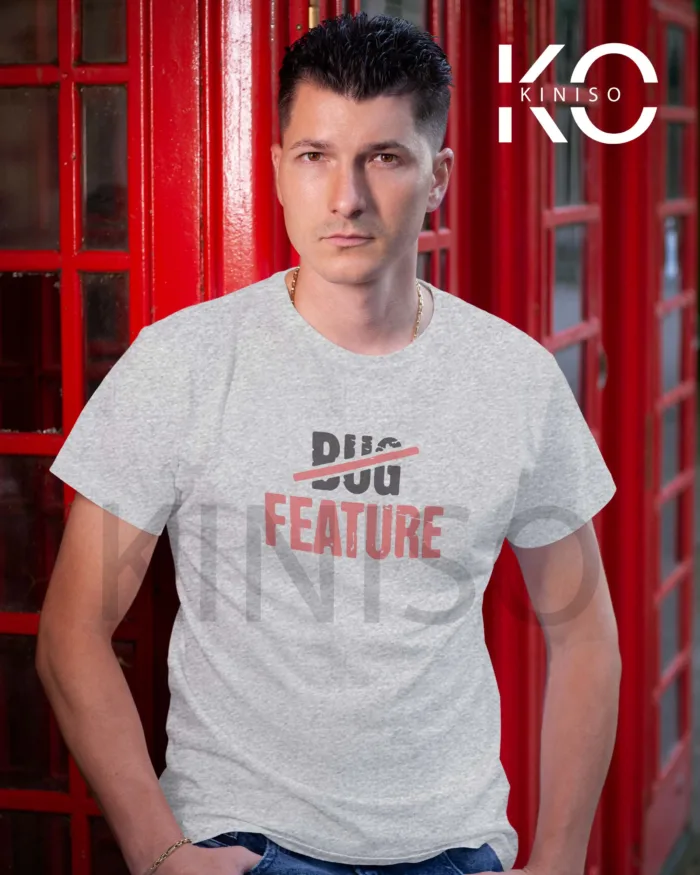 Half Sleeve Round Neck T-Shirt for Men - Engineer - Bug Feature - Image 6