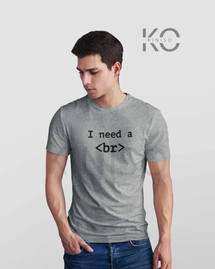 Engineer Tee Shirts - I NEED A BREAK - Geeky Men's Crew Neck Half Sleeve Tee Shirt IN BD - Image 5