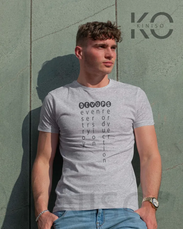 Engineer Tee Shirts - "DevOps" - Geeky Male's Crew Neck Half Sleeve Tee in Dhaka - Image 5