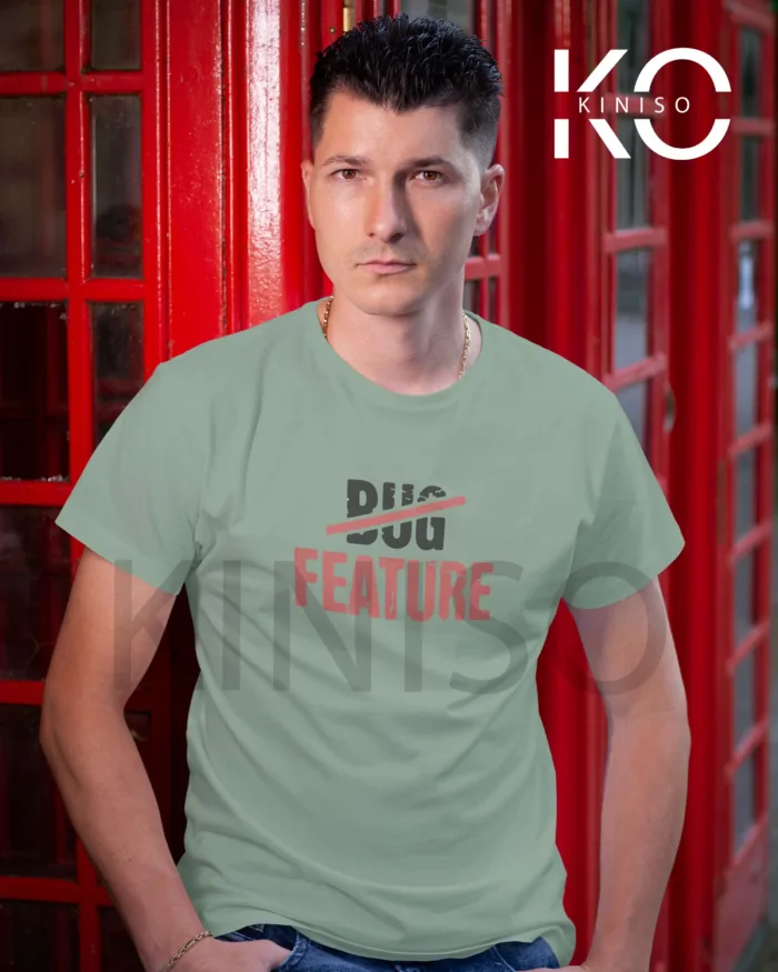 Half Sleeve Round Neck T-Shirt for Men - Engineer - Bug Feature - Image 4