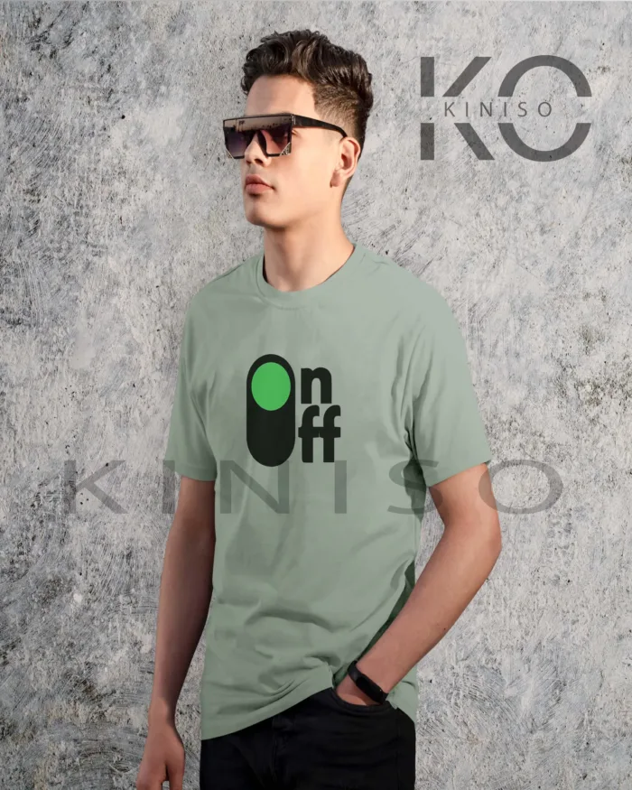 Half Sleeve Round Neck T-Shirt for Men - Engineer - ON-Off - Image 5