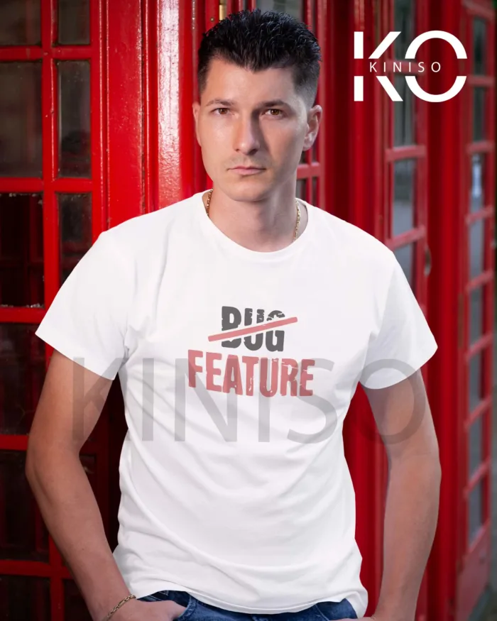 Half Sleeve Round Neck T-Shirt for Men - Engineer - Bug Feature - Image 3