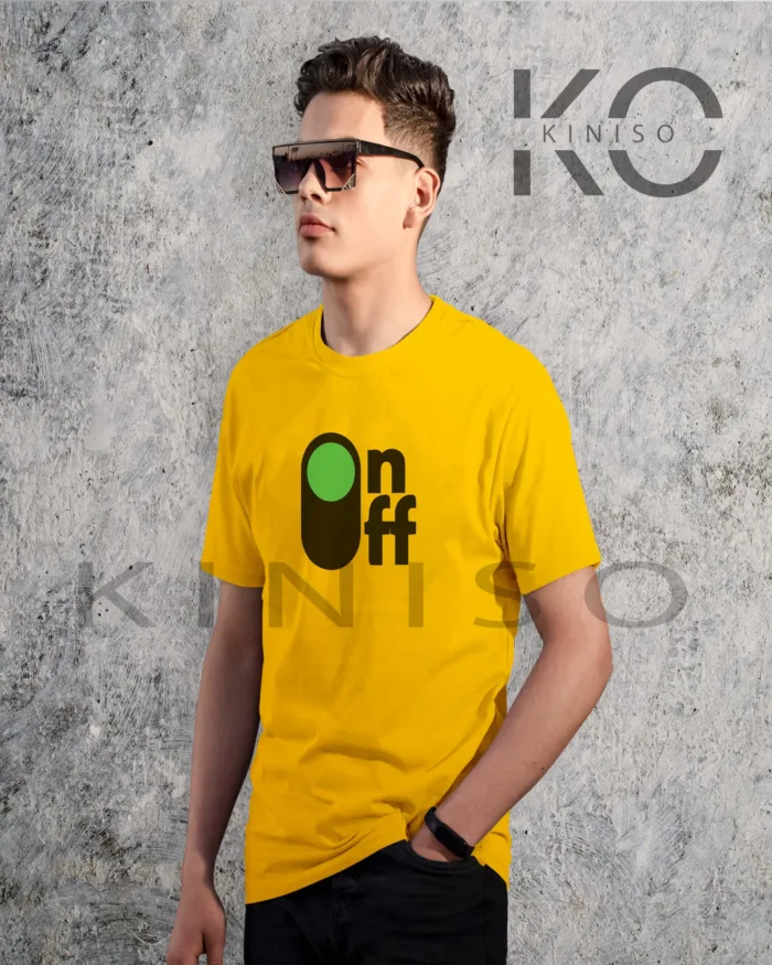 Half Sleeve Round Neck T-Shirt for Men - Engineer - ON-Off - Image 3