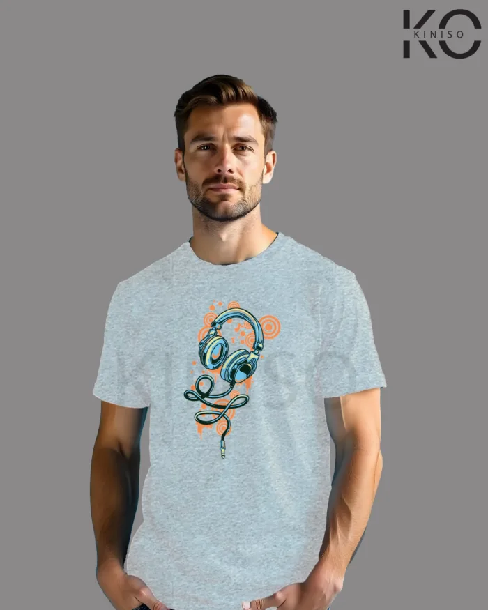 Music Inspired t-shirts with Headphone Art Printed for Music Lover in Bangladesh