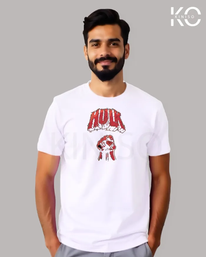 Movie Lovers t shirts with Hulk Logo Printed for men in Bangladesh - Image 2