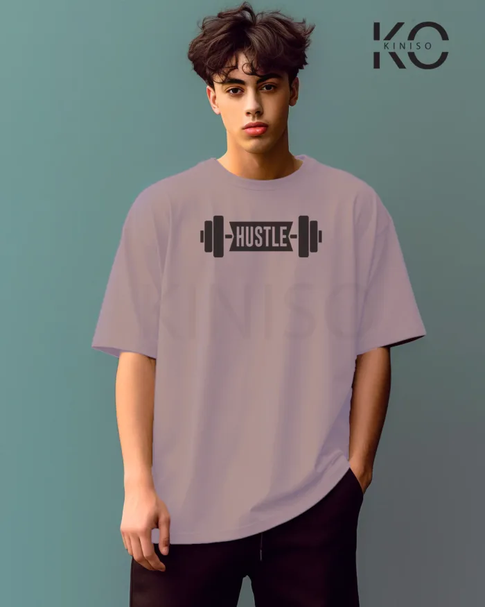 T shirt gym with Hustle Design printed for men - Image 2