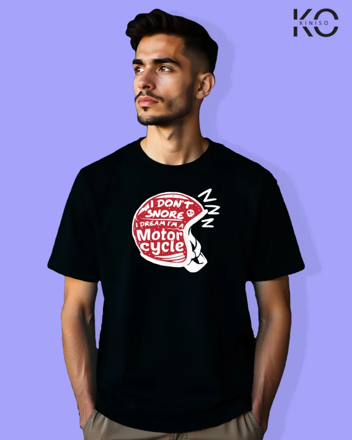 Super Bikes Lovers T-Shirts with I Don't Snore design