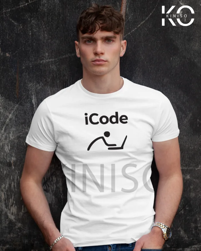 Engineer T-shirt - iCode - Geeky Men's Team Neck Half Sleeve tees in BD