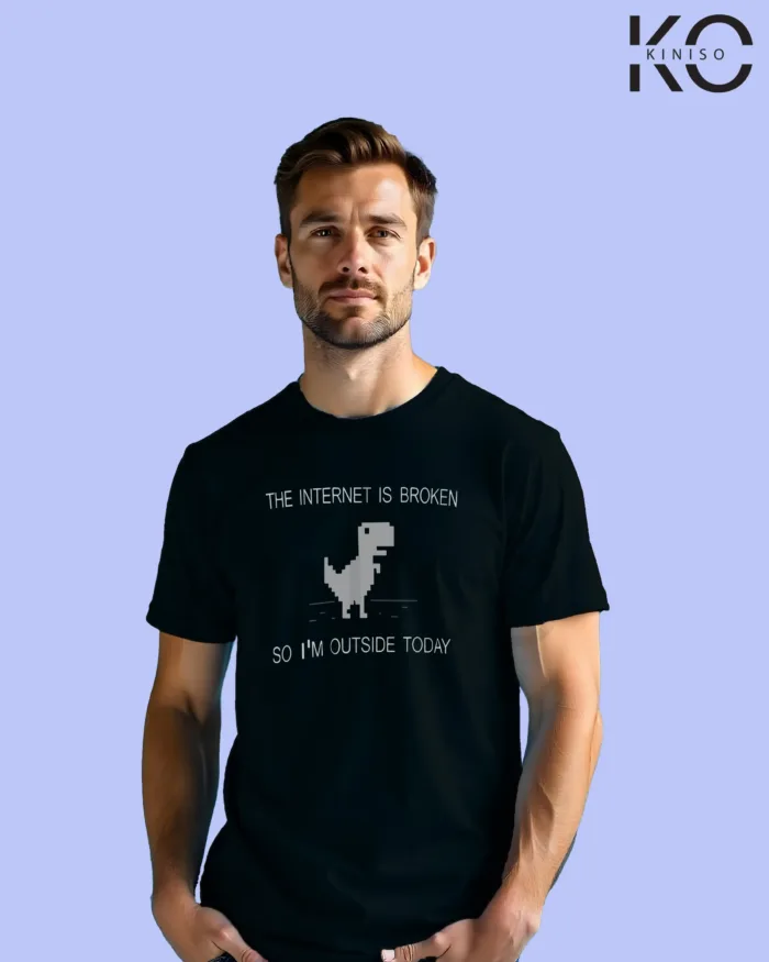 Engineer Tee Shirts - Internet in Broken - Crew Neck T-Shirt in Bangladesh - Image 2