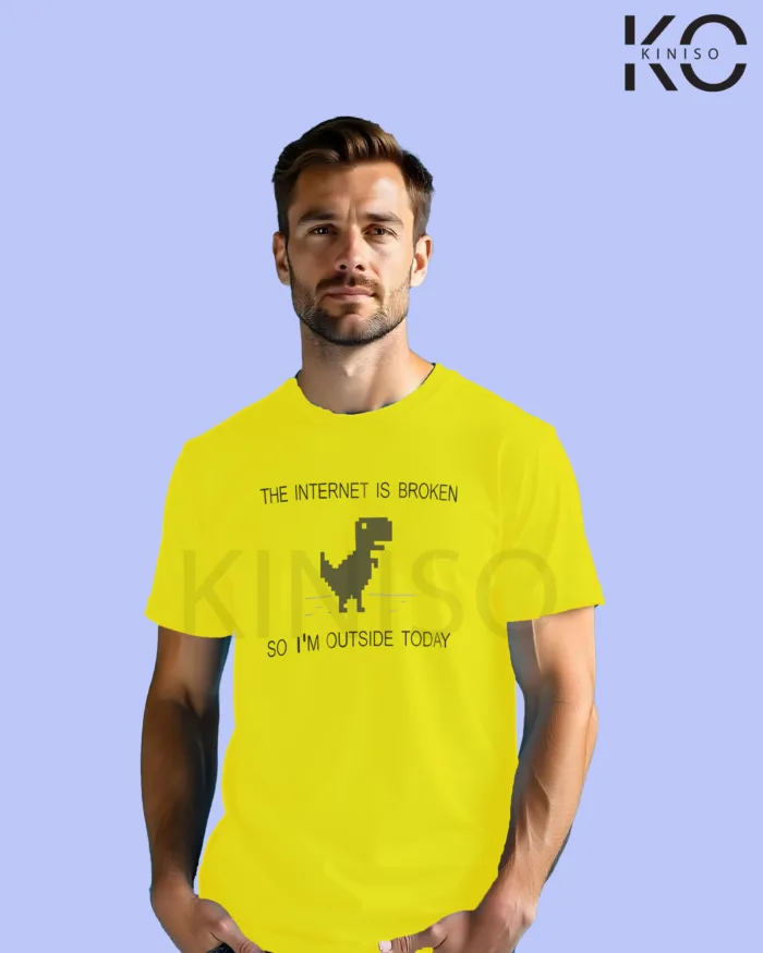 Engineer Tee Shirts - Internet in Broken - Crew Neck T-Shirt in Bangladesh - Image 3