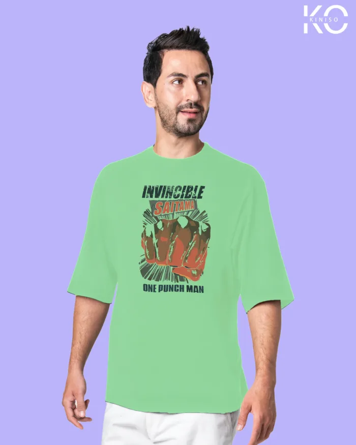Anime T-Shirts with One Punch Man Invincible Saitama Print - Image 5