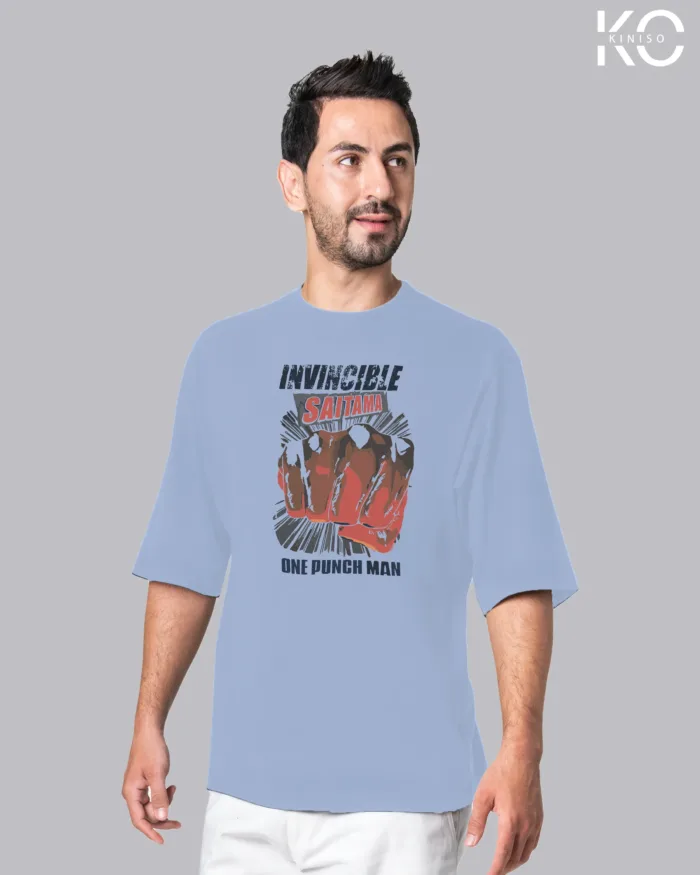 Anime T-Shirts with One Punch Man Invincible Saitama Print - Image 3