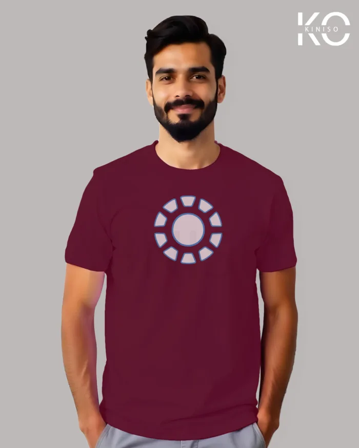 Movie Lovers t shirts with Iron Man Heart Design Printed for men in Bangladesh - Image 5