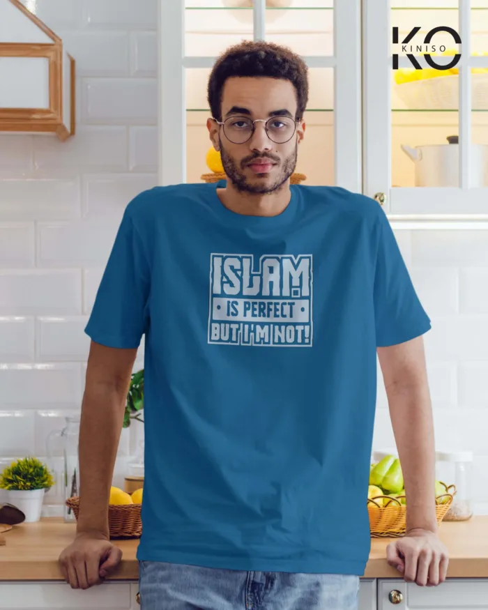 Tshirt Islam Is Perfect - Modest Men's Crew Neck Half Sleeve tshirt in BD - Image 6