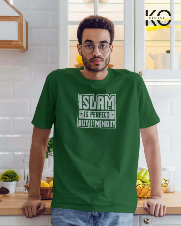 Tshirt Islam Is Perfect - Modest Men's Crew Neck Half Sleeve tshirt in BD - Image 7