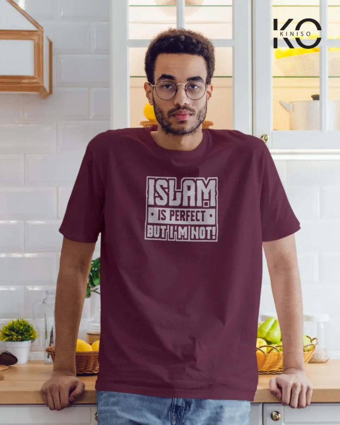 Tshirt Islam Is Perfect - Modest Men's Crew Neck Half Sleeve tshirt in BD - Image 8