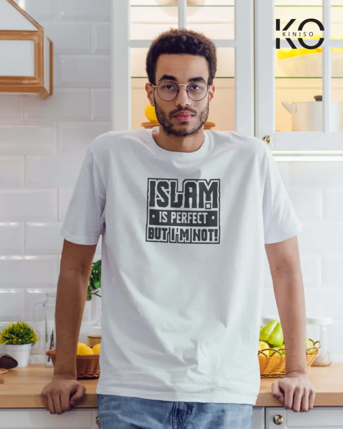 Tshirt Islam Is Perfect - Modest Men's Crew Neck Half Sleeve tshirt in BD - Image 5