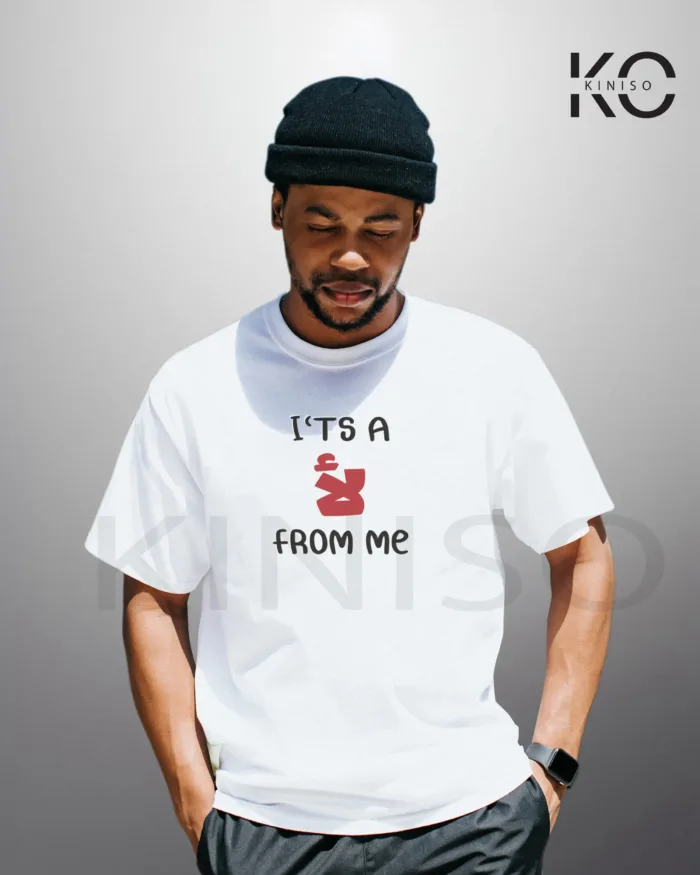 Islamic Printed T-shirt with It's LOL From Me Design for Modest Men