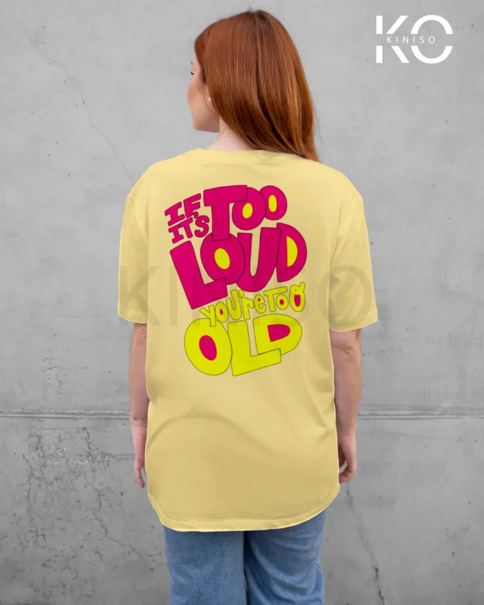 Graffiti hip hop t-shirts with If It's Too Loud Design printed for Hip hop music Lover - Image 3