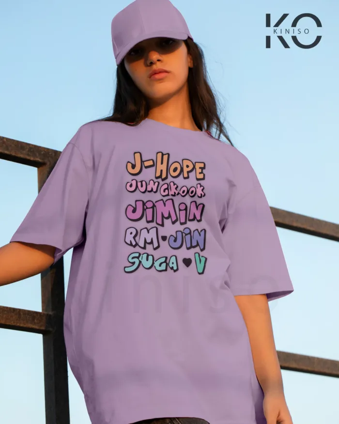 K-pop BTS T-shirt - Member Names - for Girls in Bangladesh - Image 6
