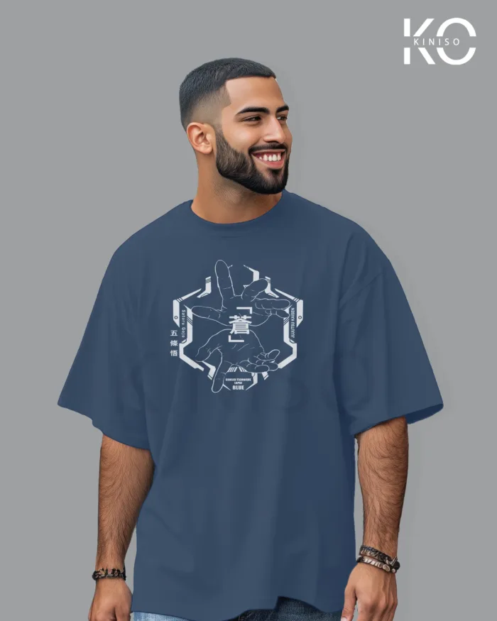Jujutsu Kaisen Anime drop shoulder Tshirt for Men - Saturo Gojo Lapse - in Bangladesh