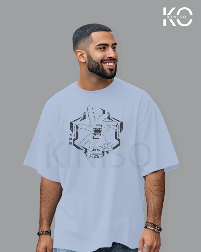 Jujutsu Kaisen Anime drop shoulder Tshirt for Men - Saturo Gojo Lapse - in Bangladesh - Image 3