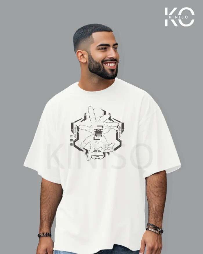 Jujutsu Kaisen Anime drop shoulder Tshirt for Men - Saturo Gojo Lapse - in Bangladesh - Image 2