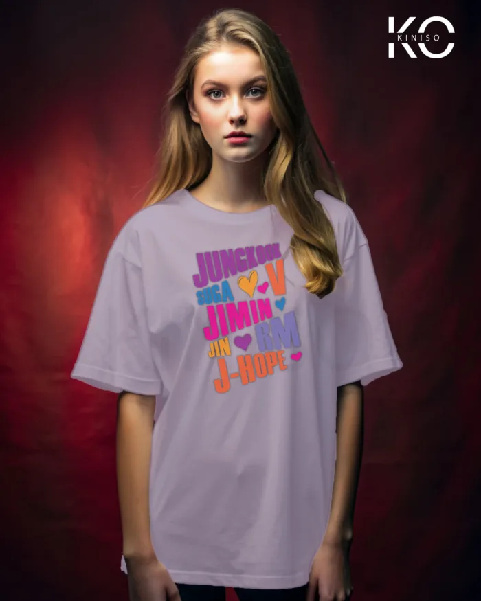 BTS Member Names - T-shirt for Women in Bangladesh - Image 6