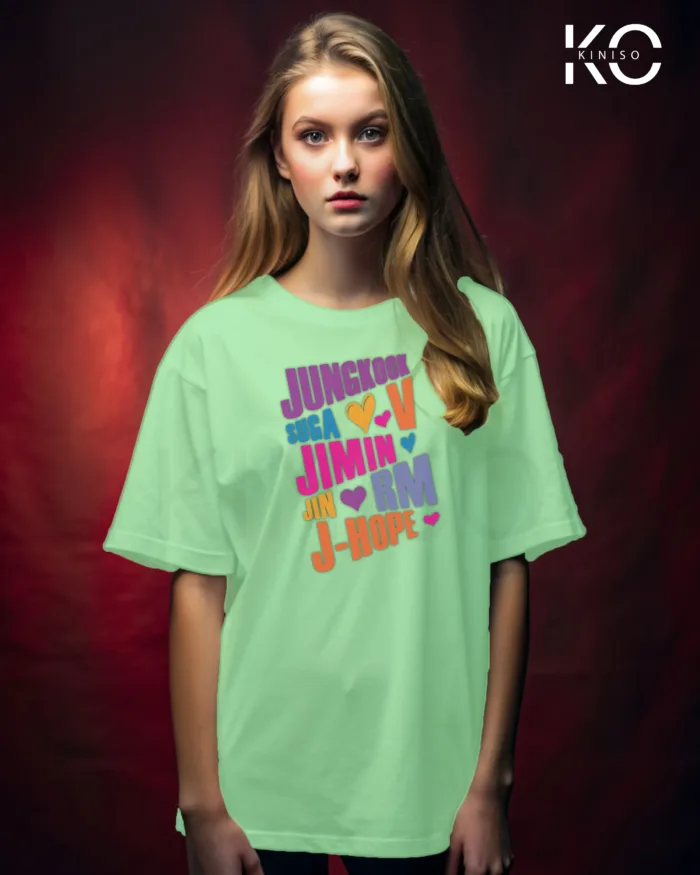 BTS Member Names - T-shirt for Women in Bangladesh - Image 4