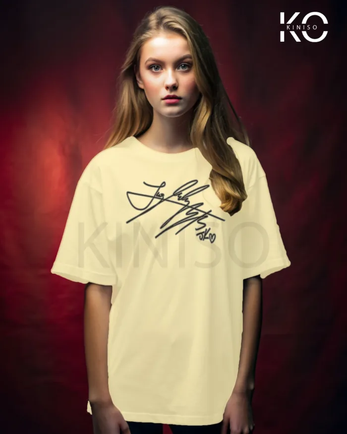 BTS Fan Apparel for ARMY - Jungkook Signature - Tshirt for Women in Bangladesh - Image 12