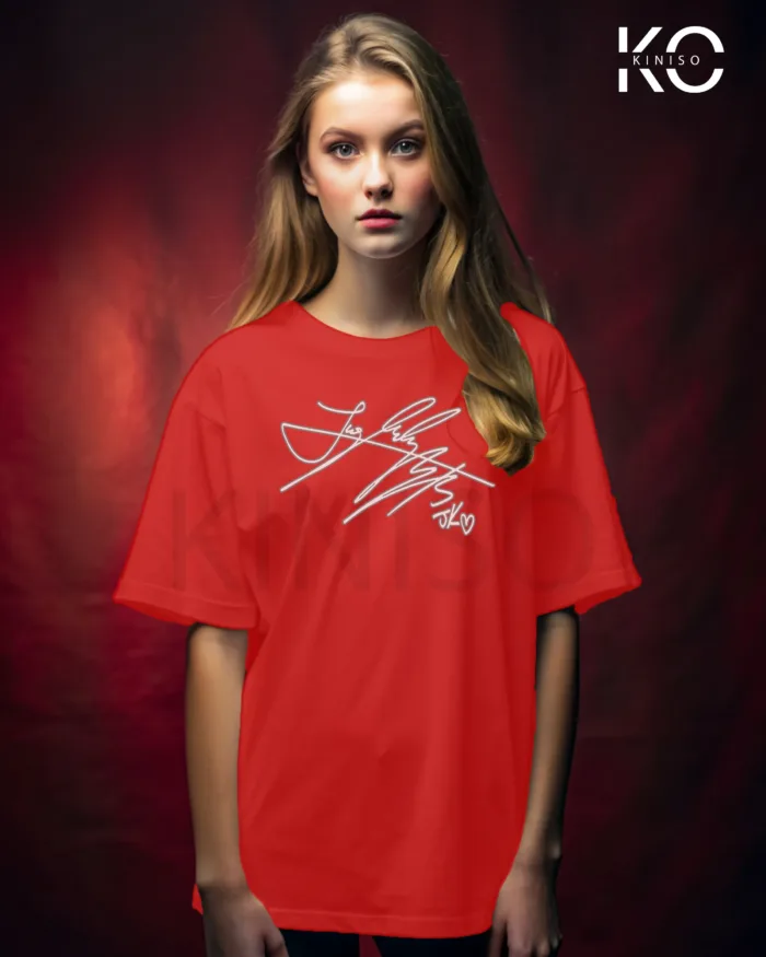 BTS Fan Apparel for ARMY - Jungkook Signature - Tshirt for Women in Bangladesh - Image 7
