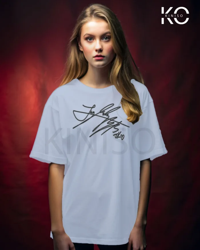 BTS Fan Apparel for ARMY - Jungkook Signature - Tshirt for Women in Bangladesh - Image 6