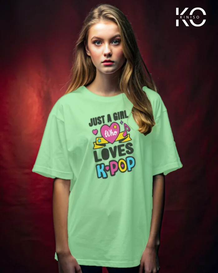 K-pop BTS T-shirt - Just A Girl Who Loves Kpop - for Women in Bangladesh - Image 5