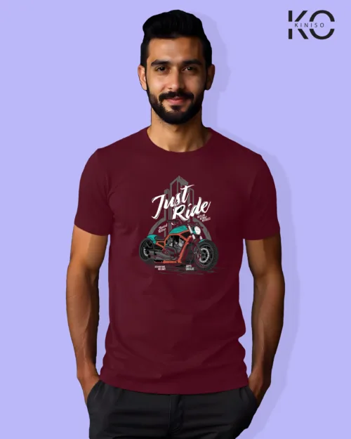 Just Ride Maroon
