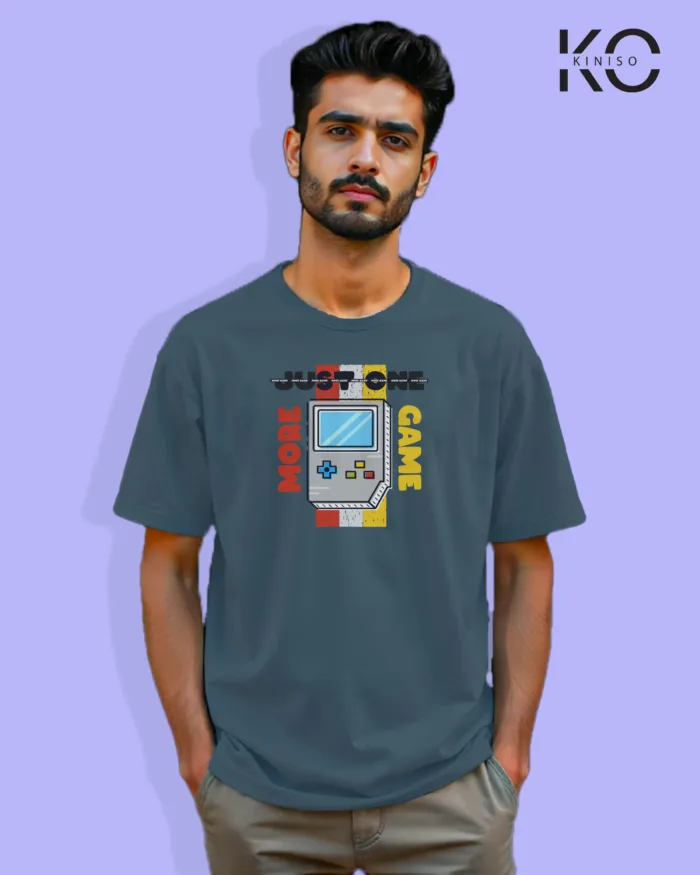 Gaming t-shirts with Just one more Game Printed for Game Lover - Image 7