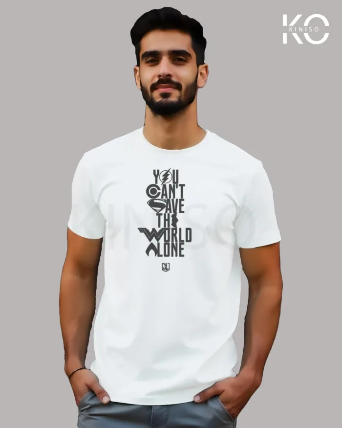 Movie Lovers t shirts with Justice League Design Printed for men in Bangladesh - Image 3