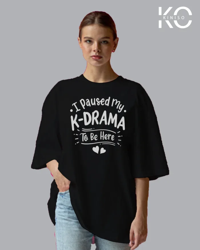 K Drama Design Drop Shoulder T-Shirt for K-pop Lovers