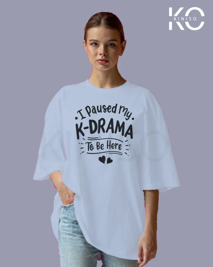 K Drama Design Drop Shoulder T-Shirt for K-pop Lovers - Image 3