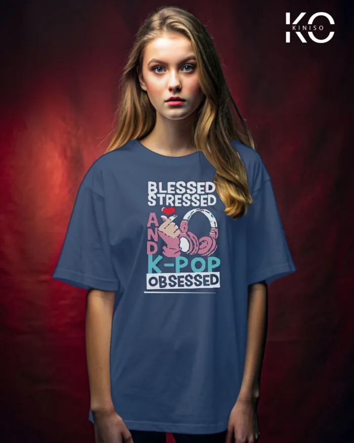 K-pop BTS T-shirt - Kpop Obsessed - for Girls in Bangladesh