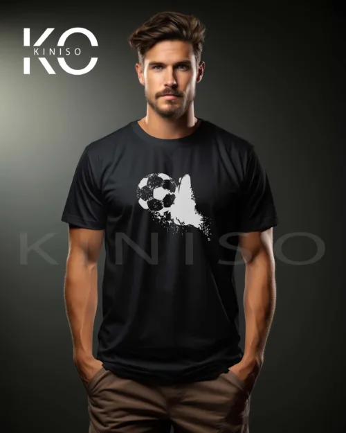 Kicking Football Black 1