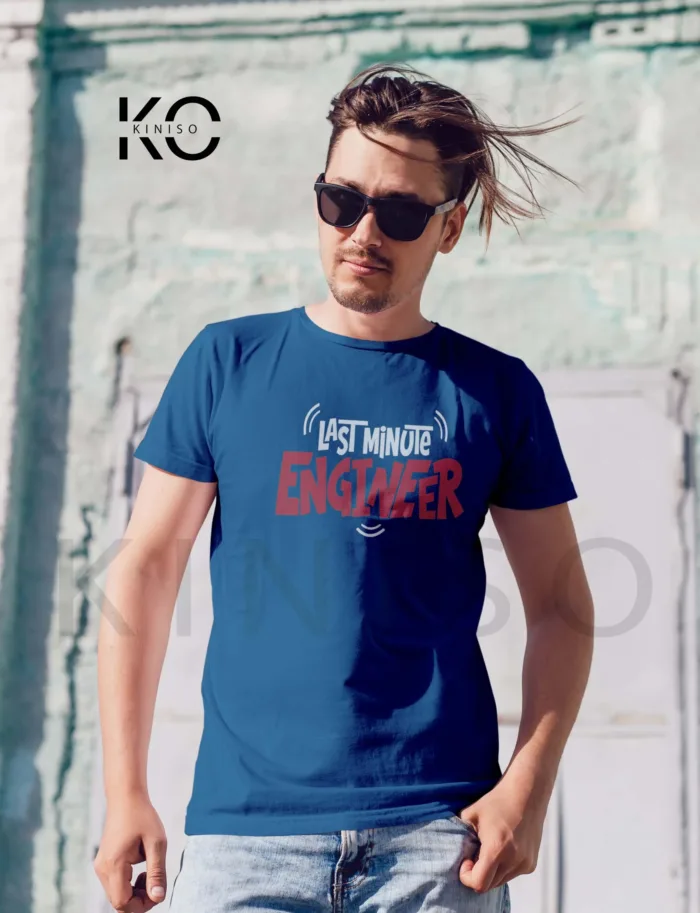 Last Minute Engineer Tee for Engineer - Geeky Male's Half Sleeve Tshirt in Bangladesh - Image 7
