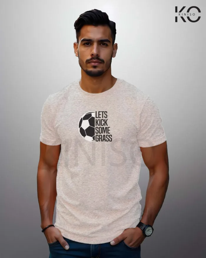 Lets Kick Some Grass Soccer Casual T-Shirts in Bangladesh