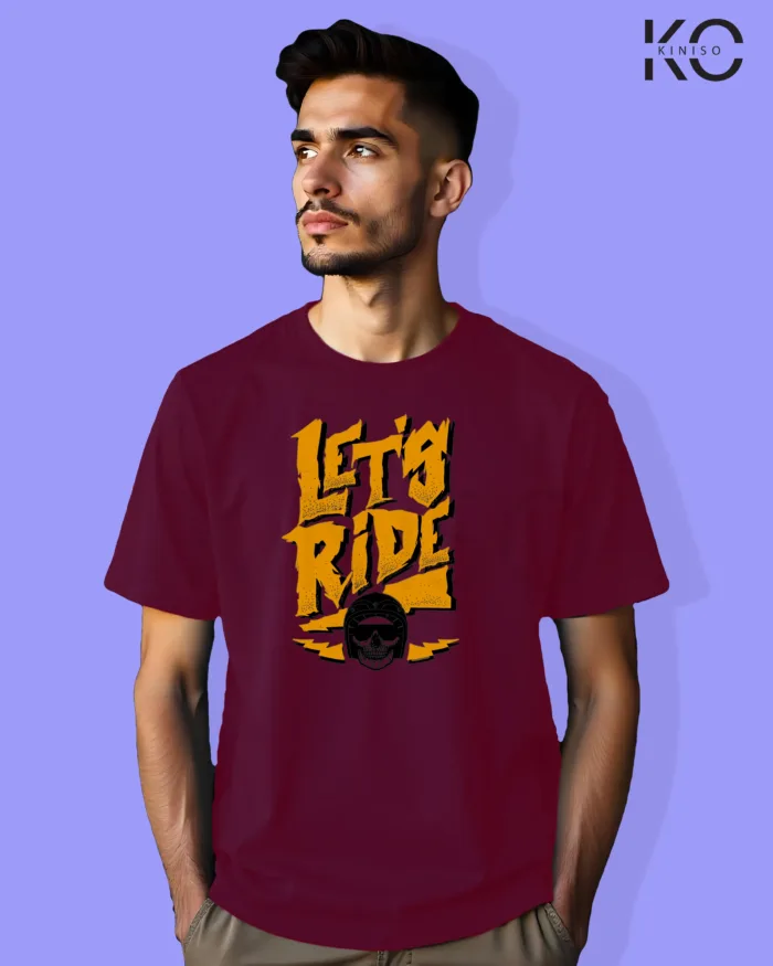Lets Ride Design Motorcycle Themed T-Shirts for Men - Image 5
