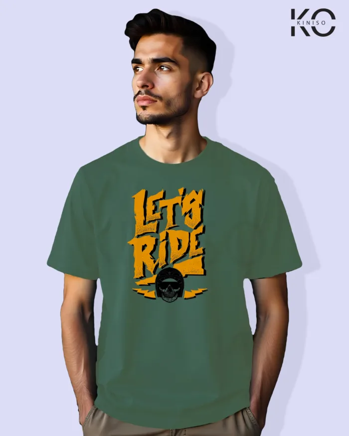 Lets Ride Design Motorcycle Themed T-Shirts for Men - Image 4
