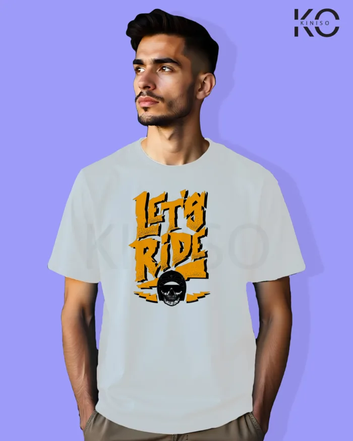 Lets Ride Design Motorcycle Themed T-Shirts for Men - Image 3