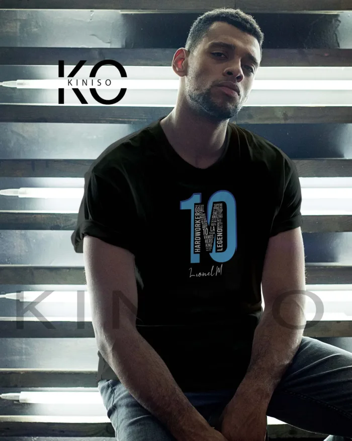 Official Lionel Messi Sign Designer Graphic Tee for Men - Image 8