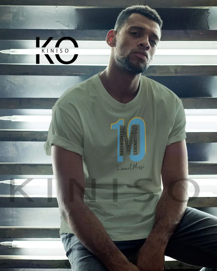 Official Lionel Messi Sign Designer Graphic Tee for Men - Image 5