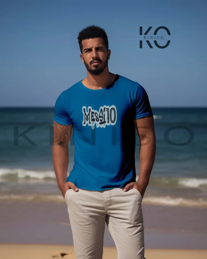 Official Messi 10 Design Football Graphic Tee for Men